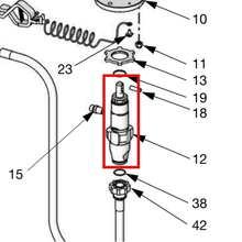 Load image into Gallery viewer, Graco 24G701 Complete Plated Steel Pump Replacement Kit for Merkur ES Packages - item 12 highlighted in the Graco 3A0732EN-U parts diagram