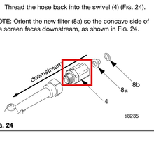 Load image into Gallery viewer, Graco 24G806 Swivel, Straight, 1/2-14 Bspp - highlighted in parts diagram
