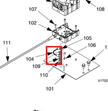 Load image into Gallery viewer, Graco 24H240 Harness,wire,ground,term,9 - highlighted in parts diagram