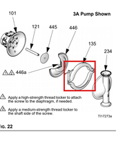 Load image into Gallery viewer, Graco 24J608 Clamp, Sanitary, 1590, Electropolished - highlighted in parts diagram