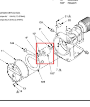 Load image into Gallery viewer, Graco 24K588 Kit,roller, Ep3016 - highlighted in parts diagram