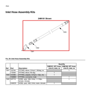 Load image into Gallery viewer, Graco 24M182 Kit,hose,3/4x15,inlet,ss - highlighted in parts diagram