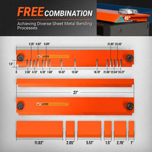 Load image into Gallery viewer, MechMaxx 24'' Industrial Magnetic Pan and BOX Heavy Duty Sheet Metal Brake 20 Gauge Capacity Shear Press Brake, MSMB650E