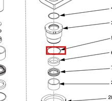 Load image into Gallery viewer, Graco 24P191 Kit, O-ring, Ptfe, 10-pack - highlighted in parts diagram