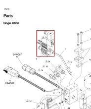Load image into Gallery viewer, Graco 24P239 3 Way Hot Melt Valve Kit - highlighted in parts diagram