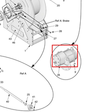 Load image into Gallery viewer, Graco 24P951 Gear Reducer, Xd Power Reels - highlighted in parts diagram