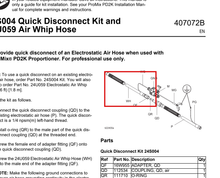 Load image into Gallery viewer, Graco 24U059 Hose, Conductive, Air, 6 Ft - highlighted in parts diagram