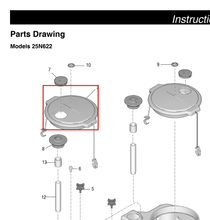 Load image into Gallery viewer, Graco 24U241 Pail Cover Kit - highlighted in parts diagram