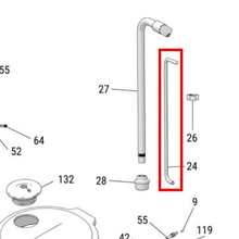 Load image into Gallery viewer, Graco 24V688 S100 Fieldlazer Drain Hose - item 24 highlighted in the Graco X047328EN parts diagram