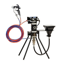 Load image into Gallery viewer, Graco 24W281 15:1 Merkur ES Air Assisted Package, 0.4 gpm (1.5 lpm) fluid flow, standard mount, with PerformAA 15 gun, hopper, and plated steel