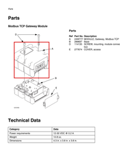 Load image into Gallery viewer, Graco 24W777 Kit, Module, Gca, Modbus Tcp - highlighted in parts diagram