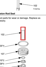 Load image into Gallery viewer, Graco 24W822 Kit, Rod, Piston Ram, Sst - highlighted in parts diagram