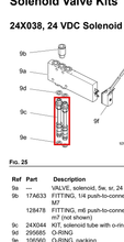 Load image into Gallery viewer, Graco 24X044 Kit, Solenoid Tube, W/ O-rings - highlighted in parts diagram