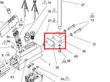 Load image into Gallery viewer, Graco 24X243 Kit, Dual Lp Mounting Clamp - highlighted in parts diagram