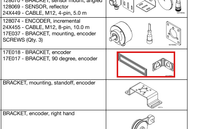 Load image into Gallery viewer, Graco 24X607 Encoder Brackets Kit - highlighted in parts diagram