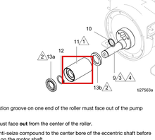 Load image into Gallery viewer, Graco 24Y795 Kit,roller, I26,h26 - highlighted in parts diagram