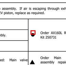 Load image into Gallery viewer, Binks 250731 AX160L Repair Kit -- Ref l, AX160L-X Air Motor Manual 77-2956 EN [ English ]
