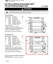 Load image into Gallery viewer, Graco 253545 Kit,repair,throat Seal,hotmlt - highlighted in parts diagram