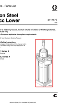 Load image into Gallery viewer, Graco 253597 Dura-Flo 1000 cc Lower, Carbon Steel, UHMWPE/Leather Packings - highlighted in parts diagram