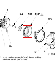 Load image into Gallery viewer, Graco 253626 PTFE/EPDM Overmold Diaphragm Kit for 1-inch Pump - highlighted in parts diagram