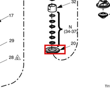 Load image into Gallery viewer, Graco 255561 Intake Valve Seal Metal and Soft Kit- 250 CS Lowers - highlighted in parts diagram
