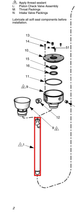 Load image into Gallery viewer, Graco 255574 Kit, Disp Rod, L250cm/l250sm - highlighted in parts diagram
