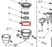 Load image into Gallery viewer, Graco 255621 Kit, Wetcup, L500cm/l500sm - highlighted in parts diagram