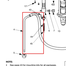 Load image into Gallery viewer, Graco 256422 Suction Hose Installation Kit - item 4 highlighted in the Graco 312799EN-V parts diagram