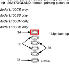 Load image into Gallery viewer, Graco 256867 Kit, Complete Seal, L100sm - highlighted in parts diagram