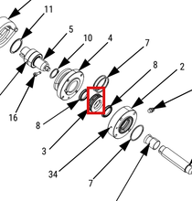 Load image into Gallery viewer, Graco 25B116 Kit,seal Insert - highlighted in parts diagram