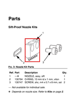 Load image into Gallery viewer, Graco 25B207 Kit,nozzle,sift,.022 - highlighted in parts diagram