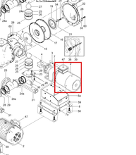 Load image into Gallery viewer, Graco 25B404 Kit,motor, Atex, 7.5 Hp - highlighted in parts diagram