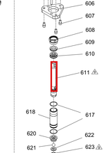 Load image into Gallery viewer, Graco 25C513 HM25c Pump Rod Assembly Kit - highlighted in parts diagram
