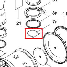 Load image into Gallery viewer, Graco 25E582 3-inch 316 SST Flapper Check Kit - item 7A highlighted in the Graco 3A5133EN parts diagram