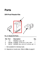 Load image into Gallery viewer, Graco 25E608 Kit,insert,sift,blank,qty 6 - highlighted in parts diagram