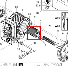 Load image into Gallery viewer, Graco 25F124 QUANTM i/h120 Rotor Kit - highlighted in parts diagram