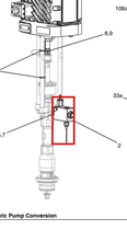 Load image into Gallery viewer, Graco 25N739 E-Flo Sealant Stainless Steel 1 1/2 in. Check Valve - highlighted in parts diagram