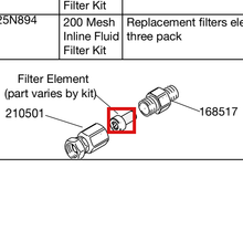 Load image into Gallery viewer, Graco 25N892 Kit,filter,150 Mesh, Multi Pk - highlighted in parts diagram