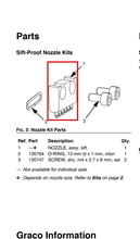 Load image into Gallery viewer, Graco 25P231 Kit,nozzle Tip,tool,sift,.020 - highlighted in parts diagram