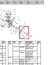 Load image into Gallery viewer, Graco 25P492 Kit,air Cover,3250ph - highlighted in parts diagram