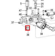 Load image into Gallery viewer, Graco 25R023 Kit, Plug, Vent Valve - highlighted in parts diagram