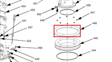 Load image into Gallery viewer, Graco 25R656 5 Gallon (20L) EPDM Wiper - highlighted in parts diagram