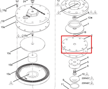 Load image into Gallery viewer, Graco 25R842 Kit,diaphragm,fluid,hi Fl,bpr - highlighted in parts diagram