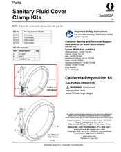 Load image into Gallery viewer, Graco 25T876 Clamp,515,fluid Cover,acme - highlighted in parts diagram