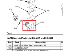 Load image into Gallery viewer, Graco 25U015 Housing,nozzle - highlighted in parts diagram