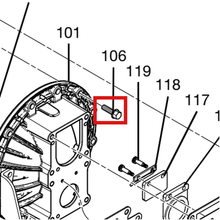 Load image into Gallery viewer, Graco 25U701 KIT,SCREW, M10X1.50,35MM - item 106 highlighted in the Graco 3A8693EN-C parts diagram