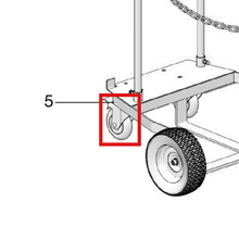 Load image into Gallery viewer, Graco 25V142 CART, 55KG - item 5 highlighted in the Graco 3A1335EN-R parts diagram