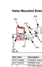 Load image into Gallery viewer, Graco 25V520 Solenoid,face Mount,24vdc,label - highlighted in parts diagram