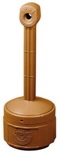 Load image into Gallery viewer, Justrite 1 Gallon Plastic Outdoor Ashtray, Personal Smoker&#39;s Ceasefire®, Adobe Beige - 26806B