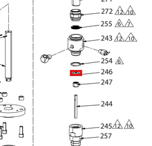 Load image into Gallery viewer, Graco 26A964 Kit,stop,fluid,hw - highlighted in parts diagram